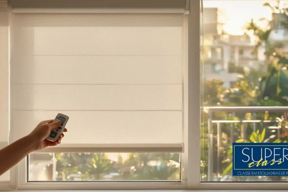 Automação e design: Conheça a eficiência da persiana rolo de PVC